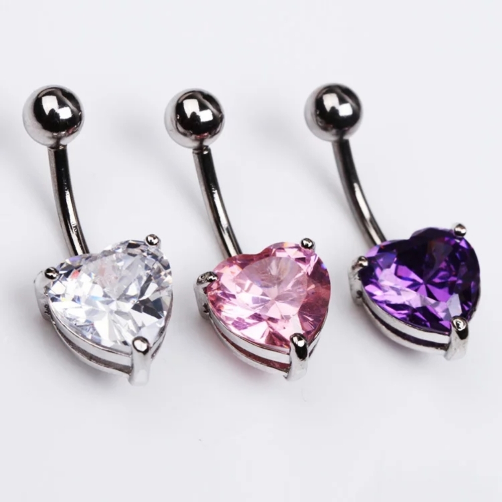 Valentines belly ring